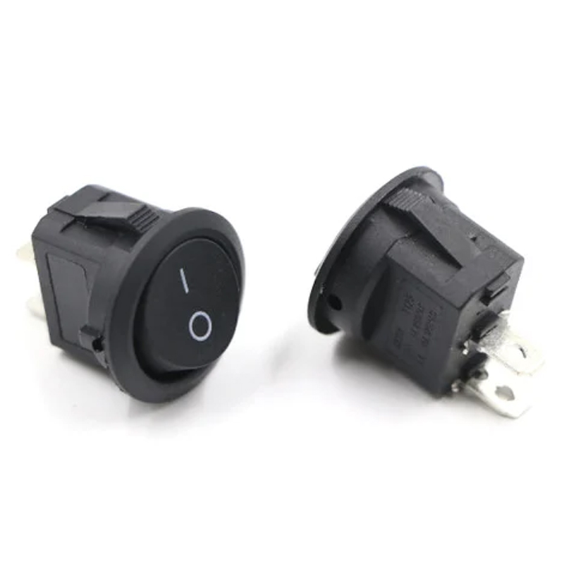 SWITCH KCD1 SPST ON/OFF 6A 2PIN BLACK SQUARE
