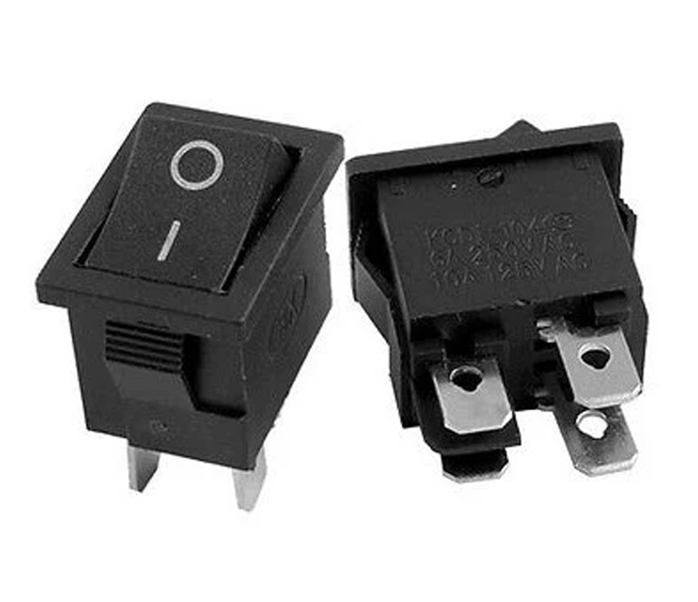 SWITCH KCD-117 ON OFF 4PIN BLACK SMALL