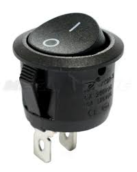 QY602-101 SWITCH ON/OFF ROUND 3PIN BLACK
