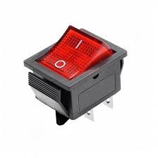 KCD4 T85 16A SWITCH ON OFF 4PIN RED