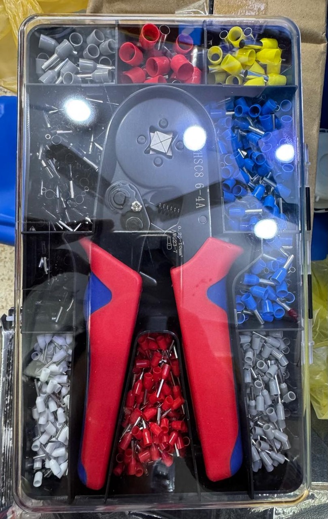 CRIMPING TOOL HSC8 6-4A WITH TERMINAL BOX