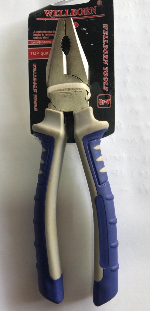 PLIER 6" WELLBORN BLUE/GRY CR-V