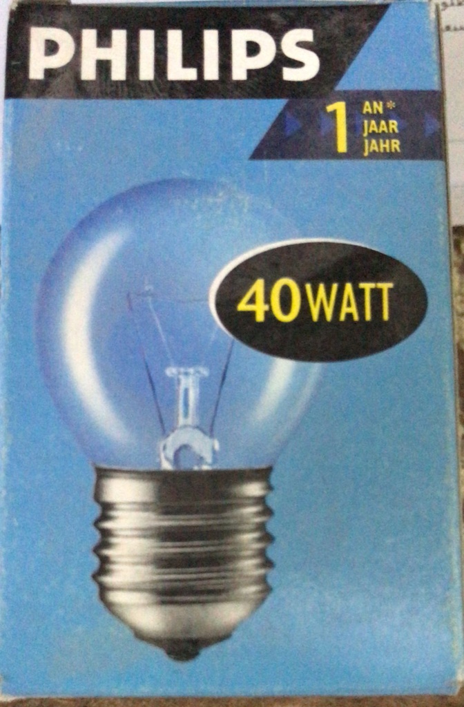 BULB SMALL 40W 110V PHILIPS