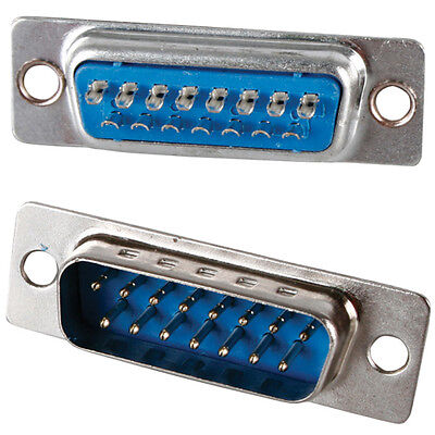 DB15 15PIN CONNECTOR MALE 2LINE
