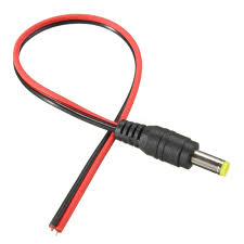 DC WIRE CABLE 5.5x2.1MM 18AWG MALE