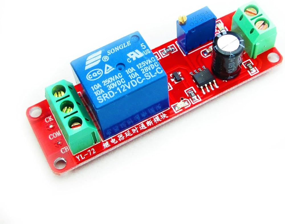 NE555 RELAY DC12V TIME DELAY ADJESTABLE MODULE ARDUINO