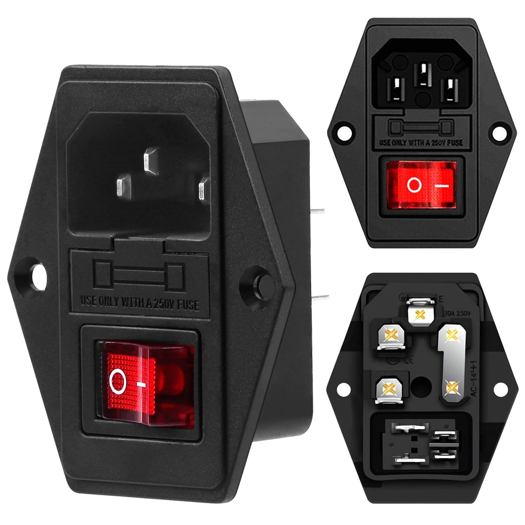 DESKTOP POWER AC JACK WITH SWITCH & FUSE