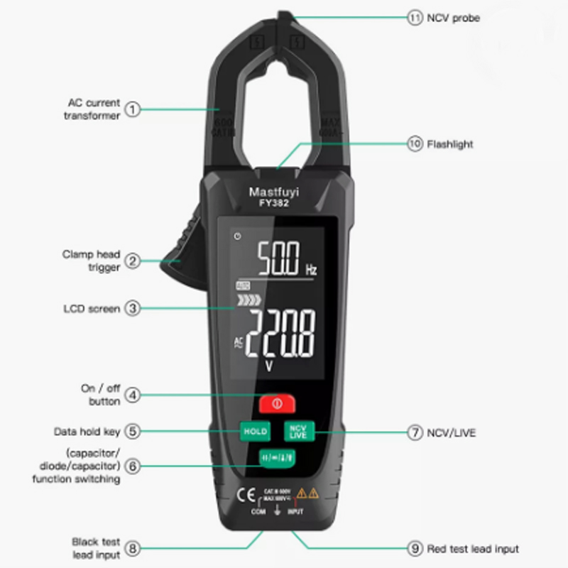 FY382 SMART CLAMP METER MASTFUYI AUTO 