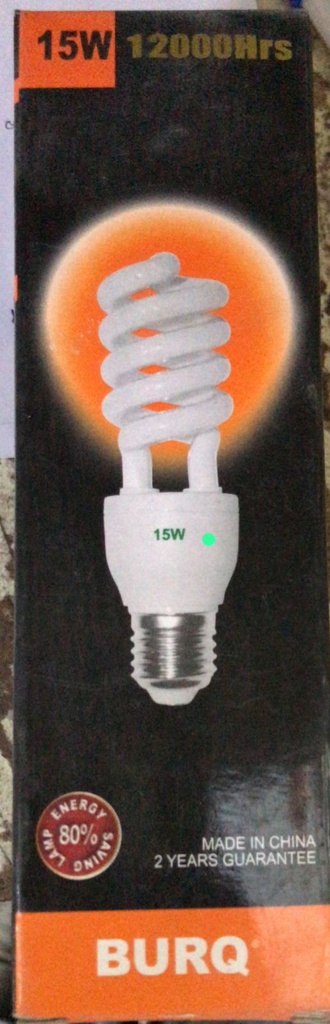 ENERGY SAVER 15W 220V GREEN ICE CREAM