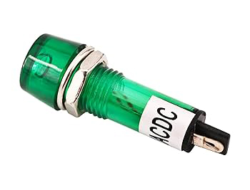 INDICATOR 12VDC GREEN 10MM