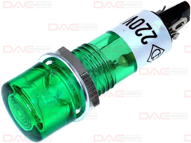 LAMP 220V AC GREEN