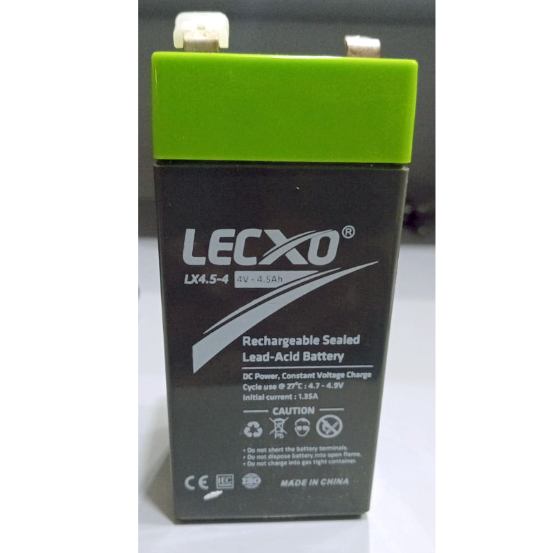 LECXO BATTERY 4V 4.5AH