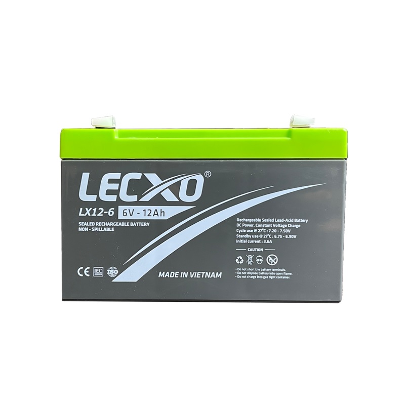 LECXO BATTERY 6V 12AH