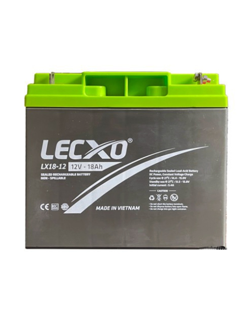 LECXO BATTERY 12V 18AH