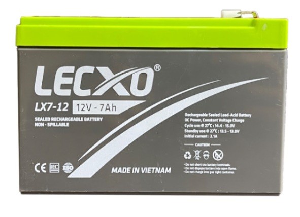 LECXO BATTERY 12V 7AH