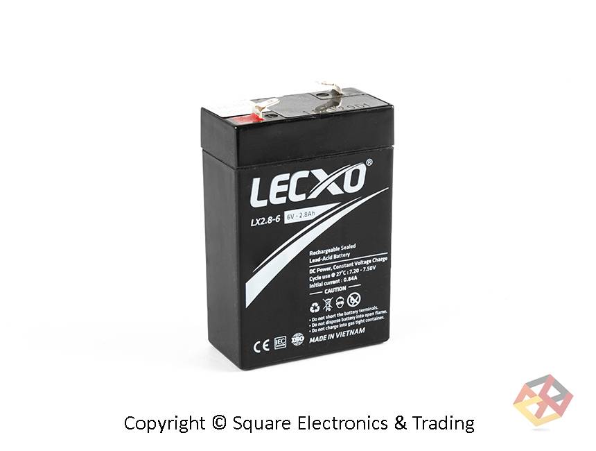 LECXO BATTERY 6V 2.9AH