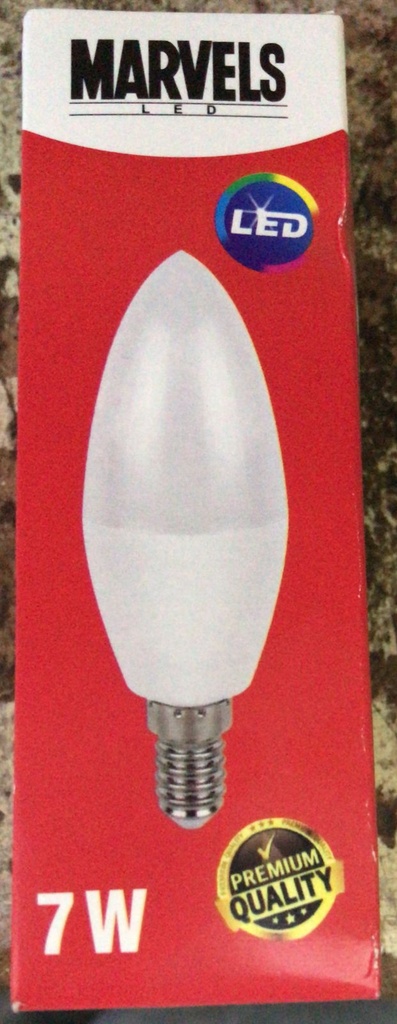 LED CANDEL D/L BULB FROST MARVELS+LIGHT UPPP