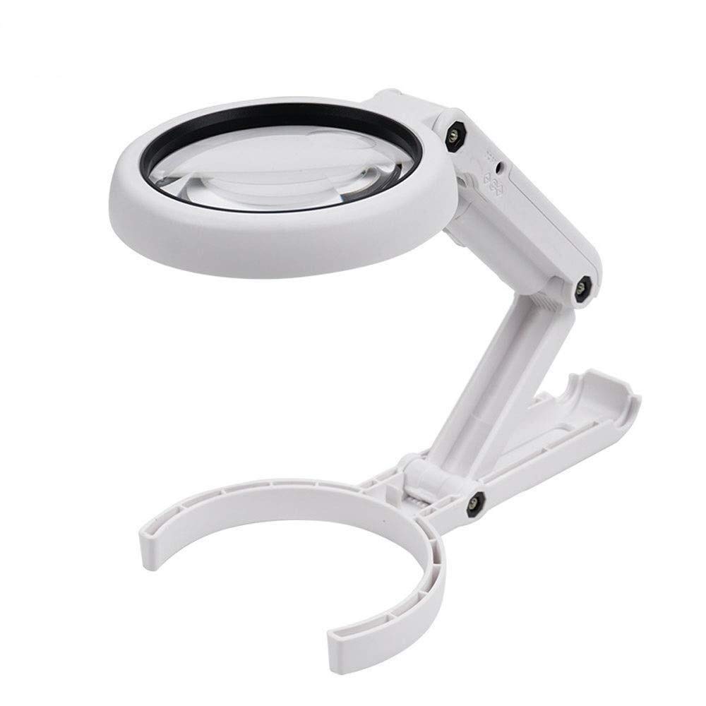 MAGNIFIER 8LED USB CHARGING FS75RC