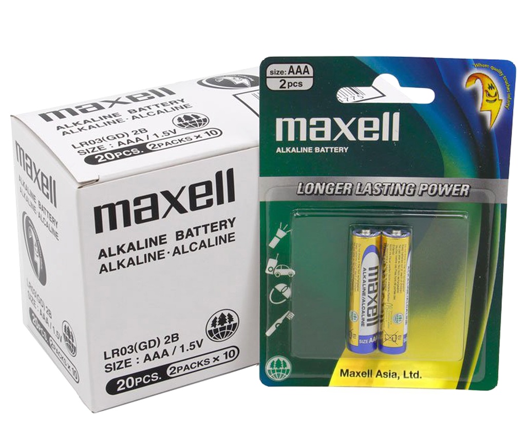 MAXCELL ALKALINE AAA LR03 BATTERY 