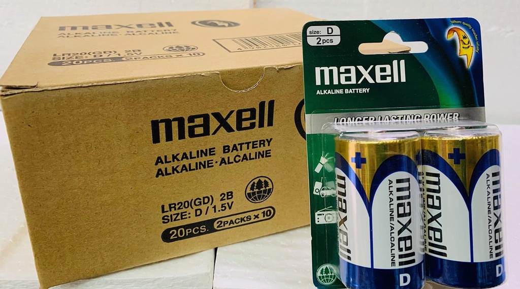 MAXCELL ALKALINE D SIZE LR20