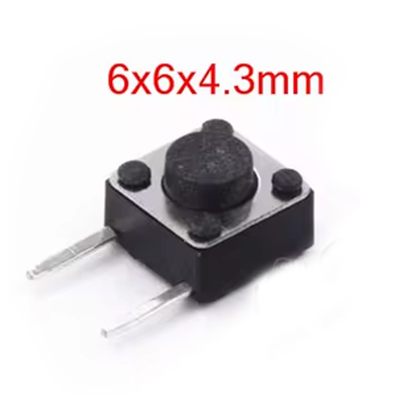 M/B 6X6X4.3 SIDE 2PIN DIP