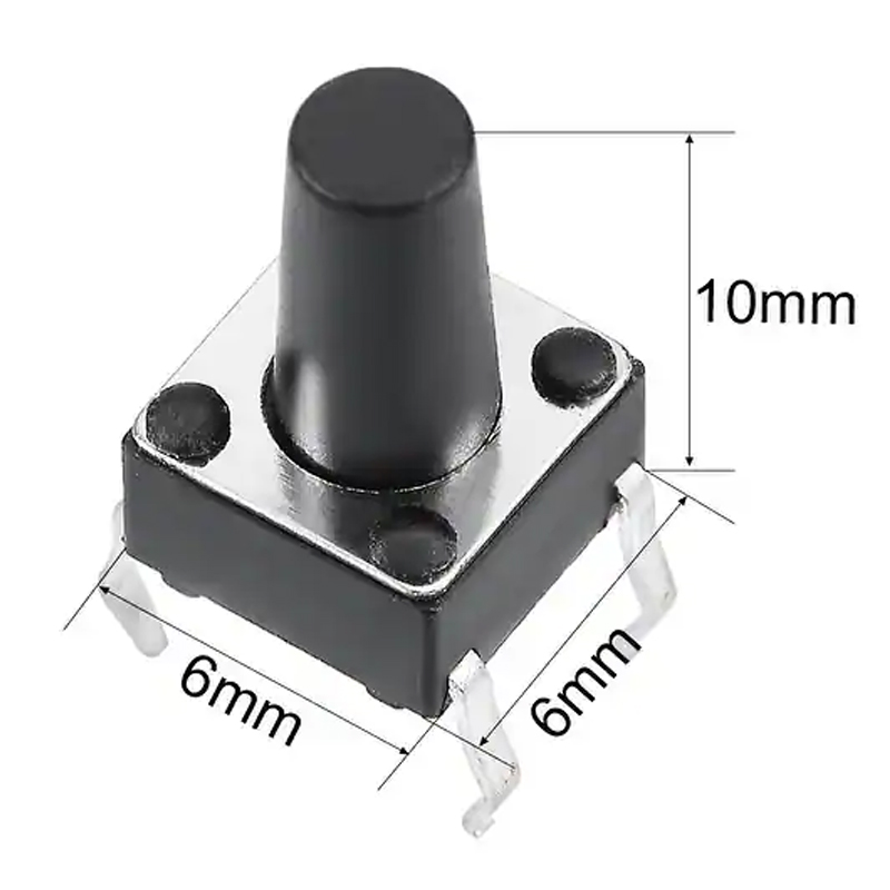 M/B 6x6x10 4PIN DIP