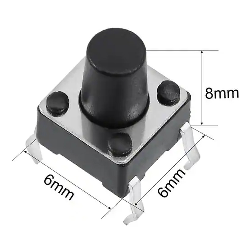 M/B 6x6x8 4PIN DIP