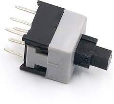 M/B BLACK PUSH 8X8 RESET 6PIN