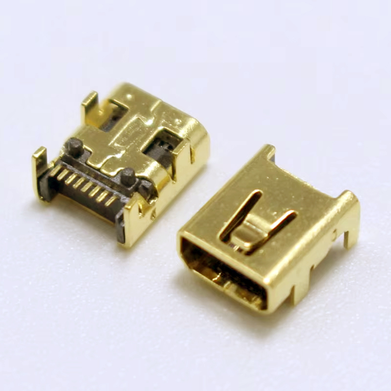 MICRO USB FEMALE MINI GOLDEN DIP