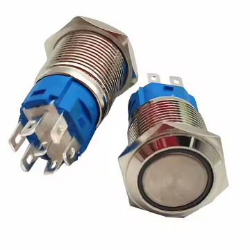 Metal Button 16mm 7PIN 12V RED/GREEN LED ON OFF SWITCH