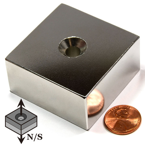 NODIUM MAGNET 25X25X10 HOLE