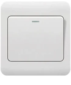 ON OFF SWITCH 1GANG DECOR 7X7 PLATINUM 
