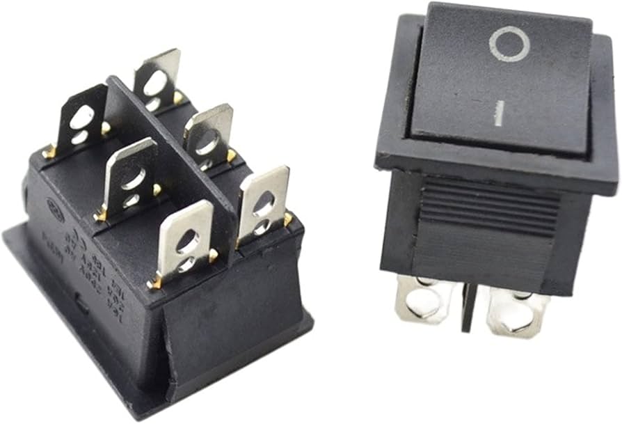 SWITCH KCD4 ON/OFF 6PIN BIG BLACK