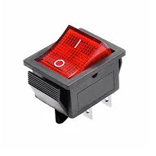 KCD4-201N-B 30A RED SWITCH ON OFF 4PIN