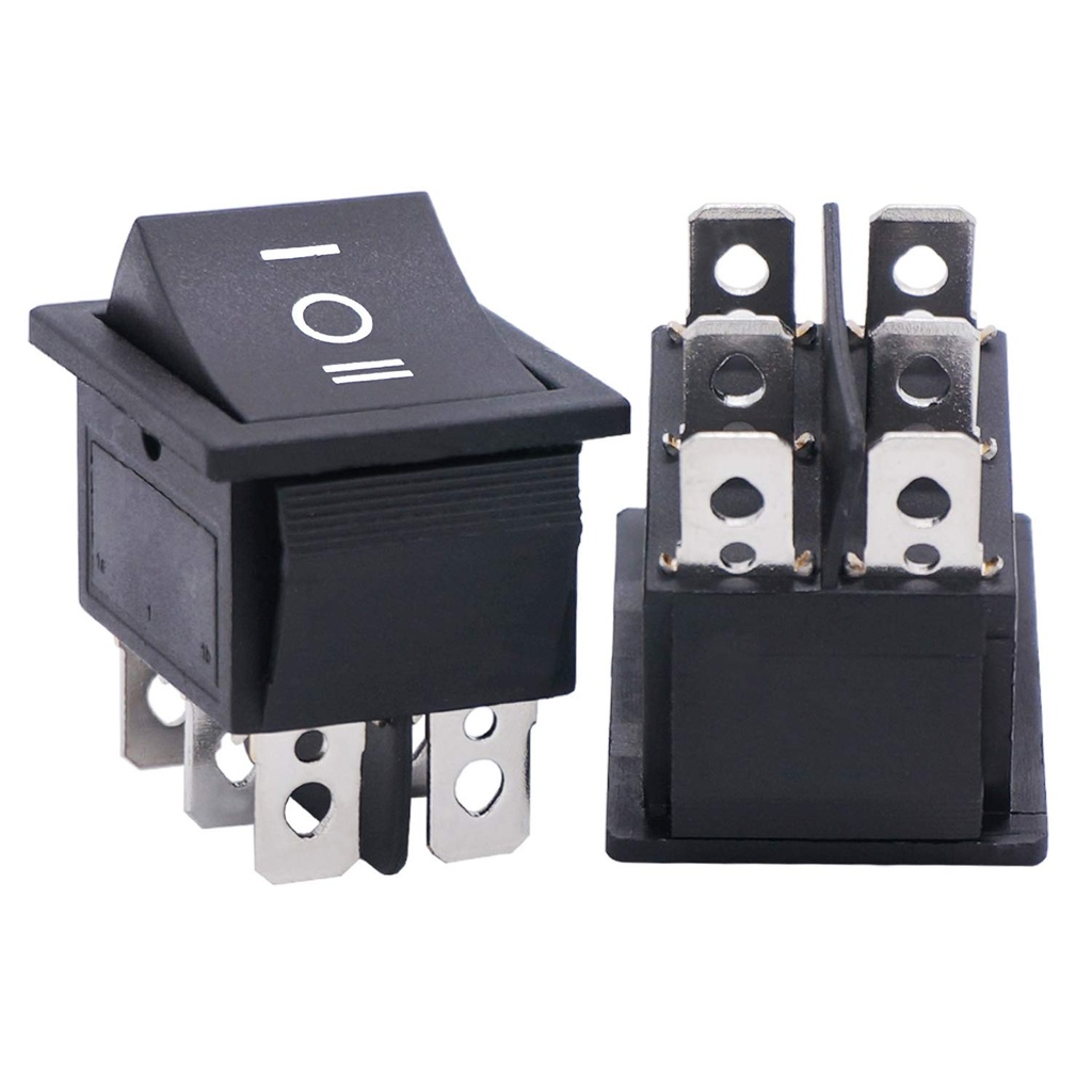 SWITCH KCD4 ON OFF ON 6PIN BIG BLACK