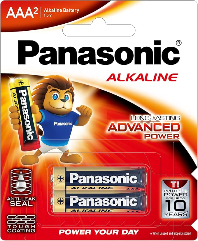 PANASONIC ALKALINE AAA LR03T-2B BATTERY