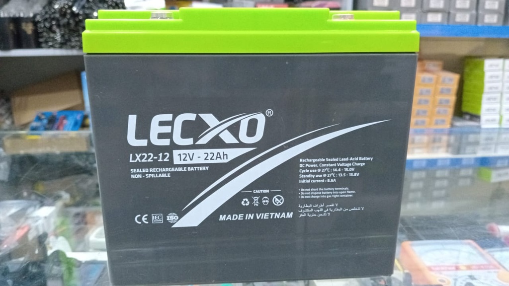 LECXO BATTERY 12V 22AH