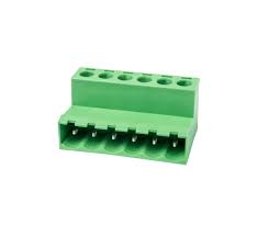 7PIN GREEN JACK 5.08 (SQ) F