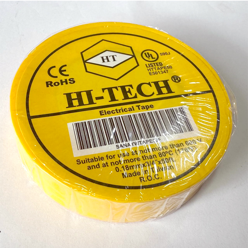 TAPE ELECTRIC HI-TECH 50FT YELLOW