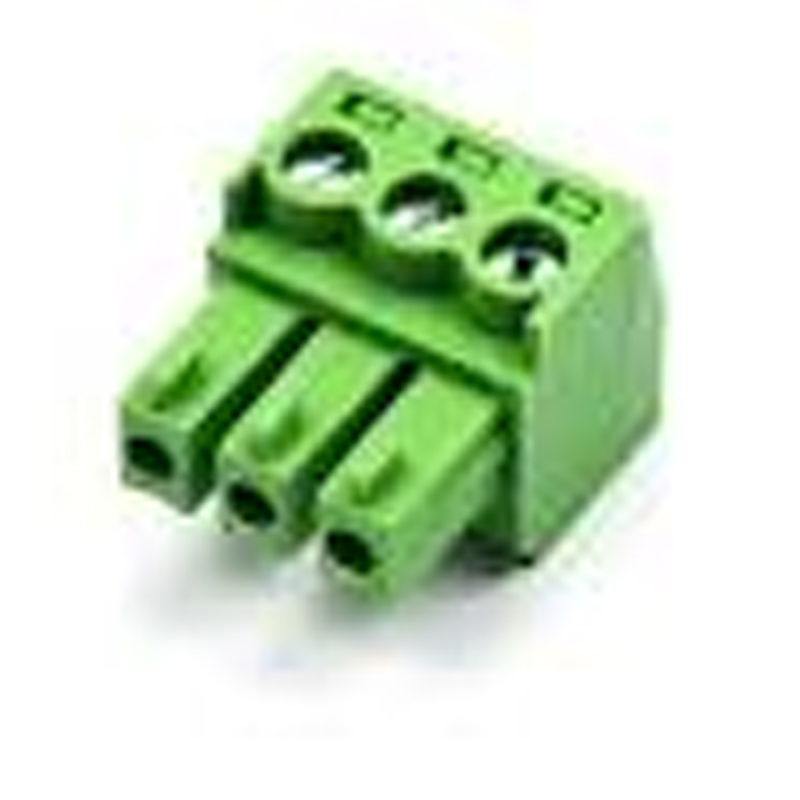 3PIN GREEN JACK 3.81MM SMALL M