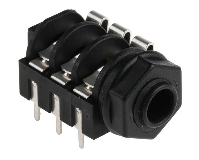 AUDIO JACK 6.35MM FEMALE PCB