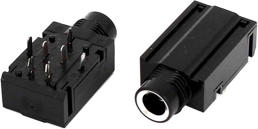 AUDIO JACK FEMALE PCB 6.35 STERIO 7PIN