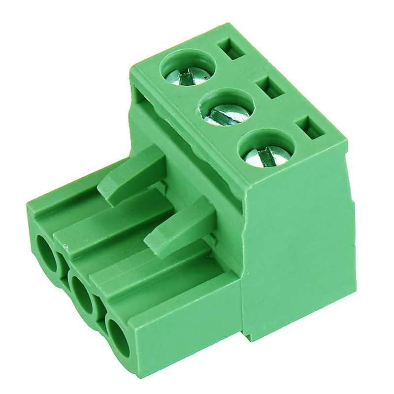3PIN GREEN JACK 5.08MM M