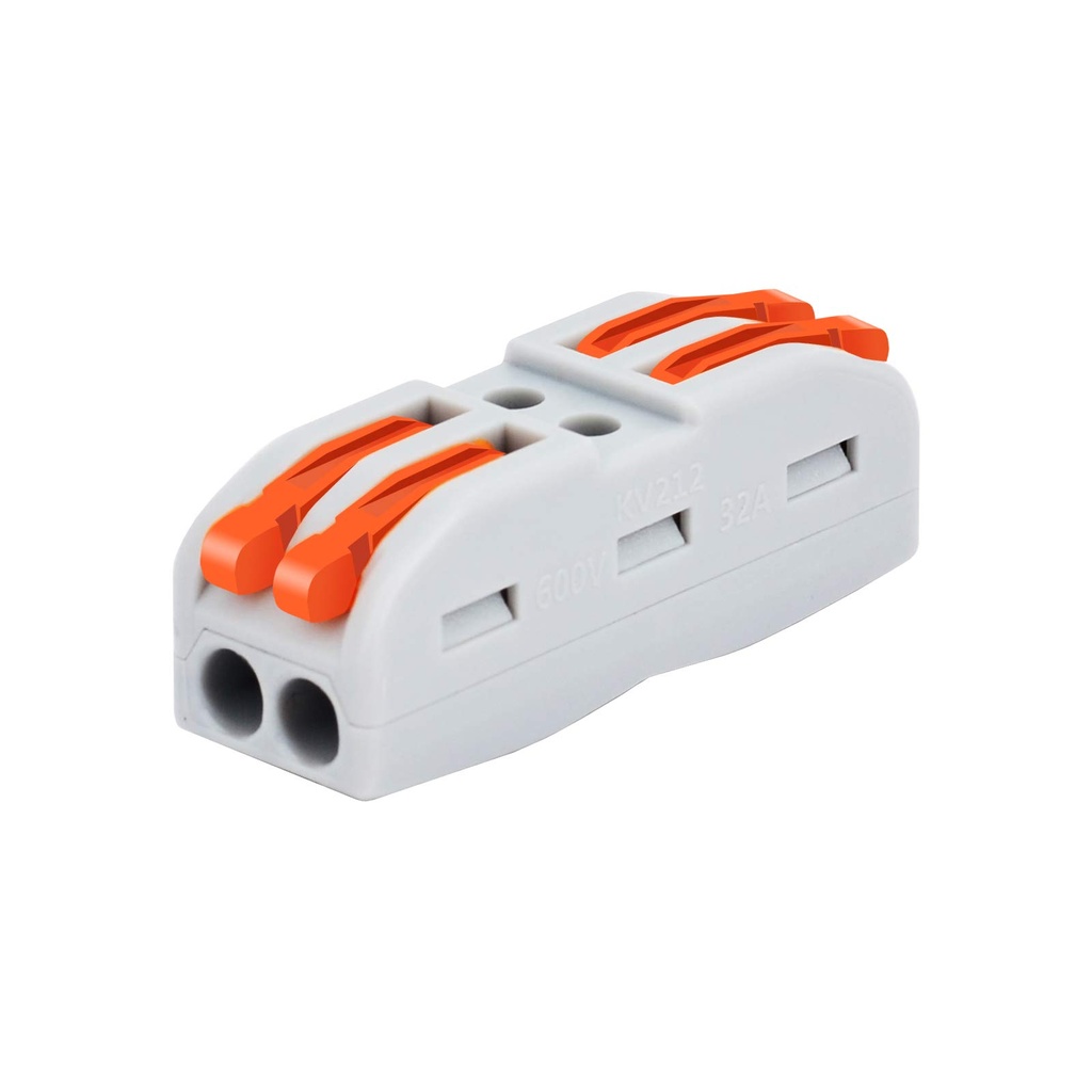 AUTO CONNECTOR 2IN2 ORANGE AWG28-12