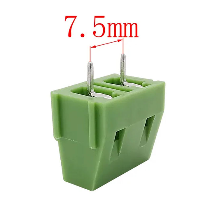 2PIN GREEN JACK PCB 7.5MM KF128V 
