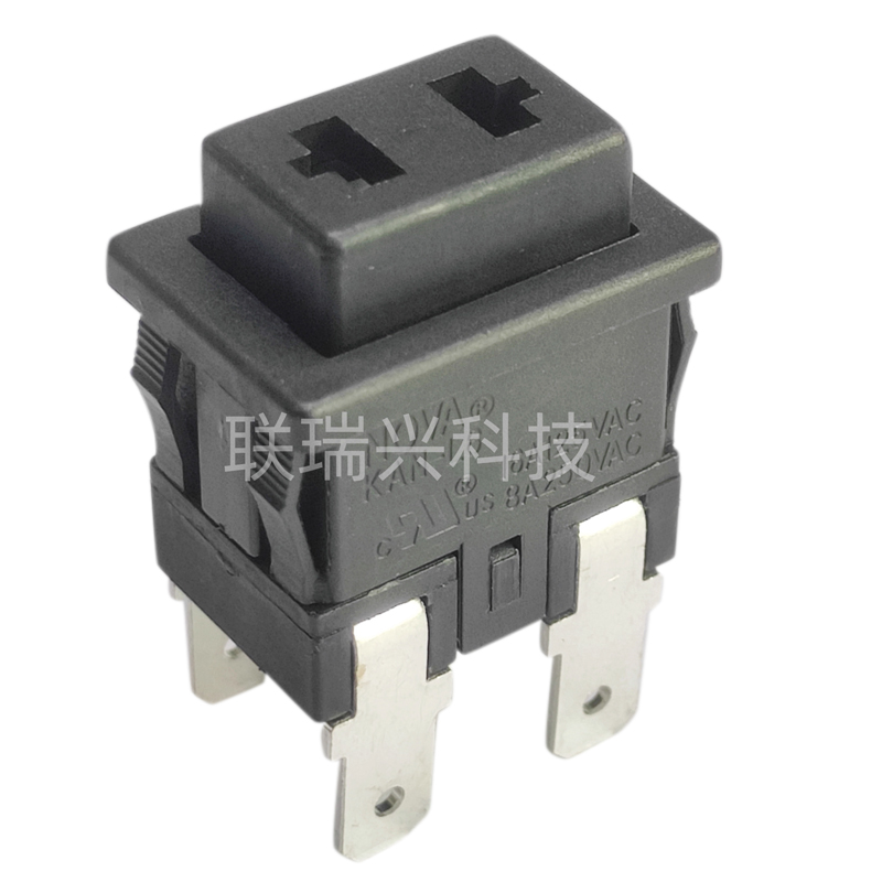 SWITCH KAN-L6 BUTTON VACUME BLACK ON OFF 4PIN 