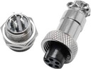 6PIN METAL CONNECTOR M/F SMALL