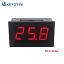 AMP METER 0-50A DC DISPLAY