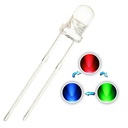 LED 5MM RGB SLOW CLEAR 2PIN