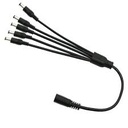 DC WIRE CAMERA 5 IN 1 SPLITTER 5.5x2.1MM 